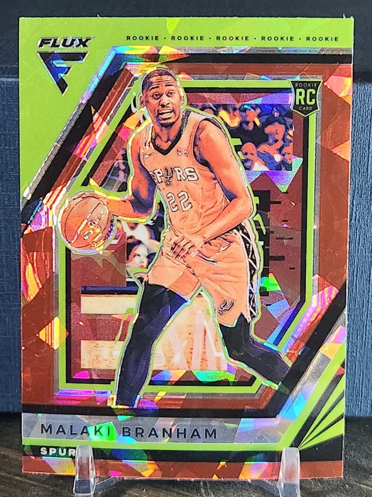 2022-23 Panini Flux Malaki Branham Red Cracked Ice #219