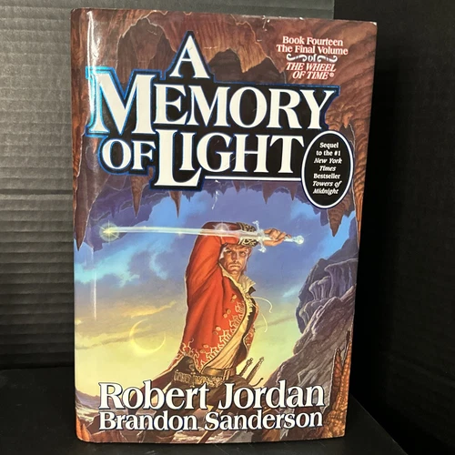 Signed A MEMORY OF LIGHT Wheel of Time 14 Robert Jordan Brandon Sanderson 1st Ed
