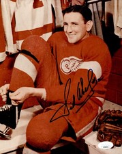 Sid Abel Signed Detroit Red Wings 8x10 Photo JSA COA #1