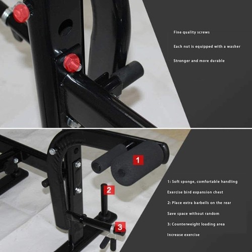 Weight Bench Press Multi Station Fitness Weights Equipment Incline Home Gym Leg - Picture 7 of 9