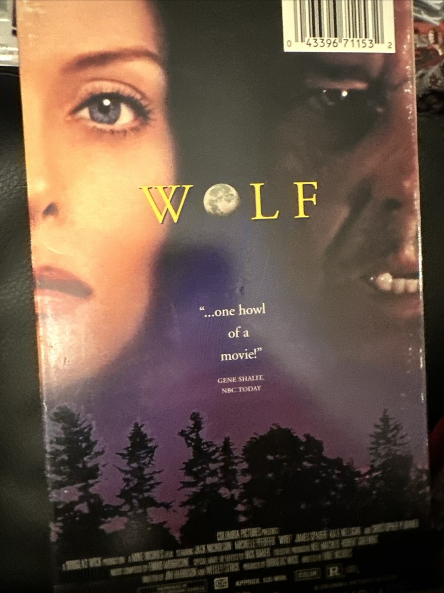 Wolf (VHS, 1994) Horror Thriller Werewolf Movie Jack