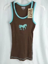 Lazy One Filly Tank Top Juniors/Womens w/Blue Stitching