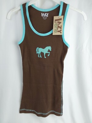 Lazy One Filly Tank Top Juniors/Womens w/Blue Stitching