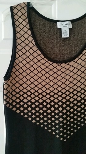 REDUCED!!! NWOT Carmen Marc Valvo Sz M, Sweater Dress, Rayon & Nylon, Hand Wash - 第 2/5 張圖片