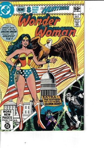 Wonder Woman 272 Huntress Fine+ 1980 Glossy Classic Eagle Cover