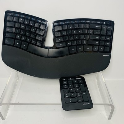 Microsoft Sculpt Ergonomic Wireless Keyboard & Number Pad 1559 No USB Dongle