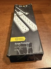 NXT Technologies NX54311 6‑Outlet Surge Protector Power Strip 2.5 ft Cord 500 J