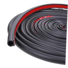 13Ft Automotive Weather Stripping,Car Door Rubber Seal Strip, Self-Adhesive