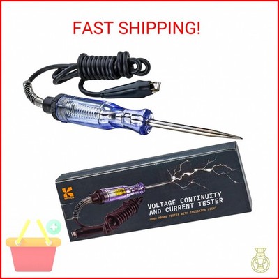 Voltage Continuity & Current Tester - 6-12 V DC - 24 V AC - Heavy Duty - 54'' Cor
