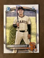 Yulian Barreto - 2025 Bowman Chrome Mega Box - 1st Bowman Laser #BCP-229 Giants