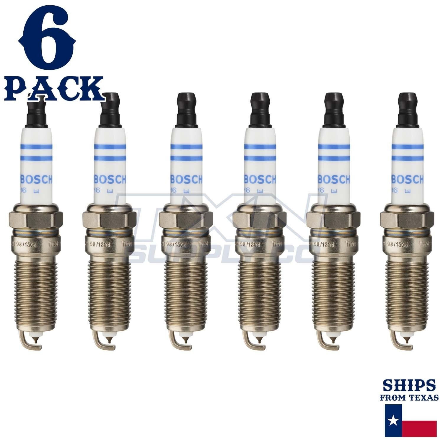 6 Pack Bosch 7422 FR8DPP33 Double Platinum Spark Plugs