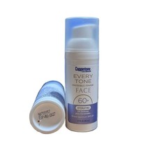 2 pack Coppertone Every Tone Invisible Finish FACE SPF 60 Hydrating UV  cerami
