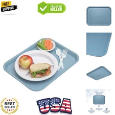Café Standard Cafeteria / Fast Food Tray, 10" x 14", Slate Blue