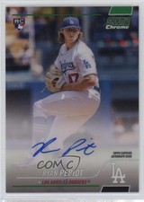 2022 Topps Stadium Club Chrome Green Refractor 95/99 Ryan Pepiot Auto 0vf5