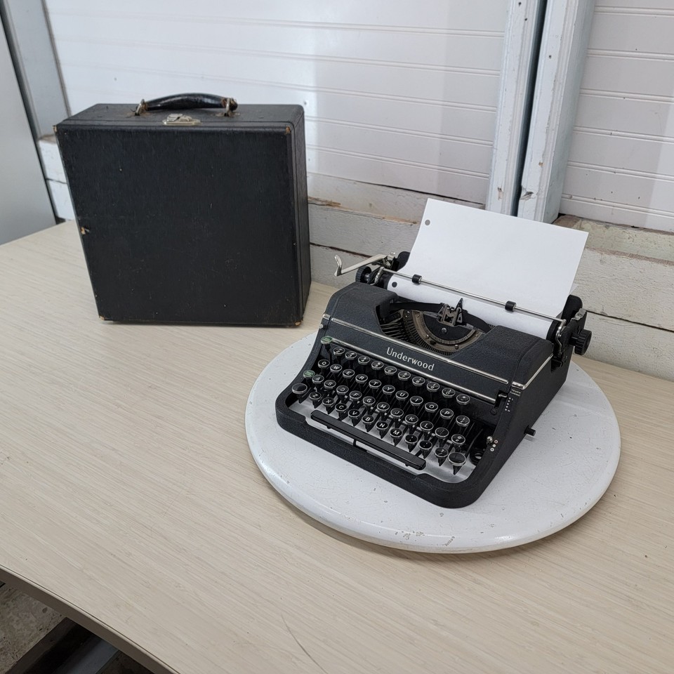 A working Underwood Universal with 'Touch Tuning' — one of the most storied typewriter brands in history, fully functional and ready for serious retro use.