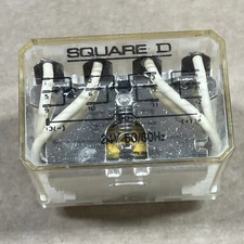 Square D SQ-D 8501RS44V14 plug-in 14 BLADE 4PDT 24VAC COIL ICE CUBE RELAY 10AMP