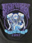90s Vintage Harley T Shirt Small Daytona Beach Bike Week Black Double Sided