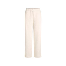 Skims Cotton Fleece Classic Straight Leg Pant In Oatmeal Heather M