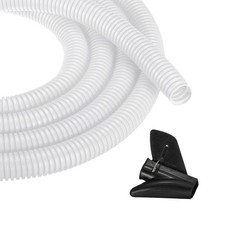 5/8 Inch 50ft Split Wire Loom Tubing, Flexible Cord Protectors, White