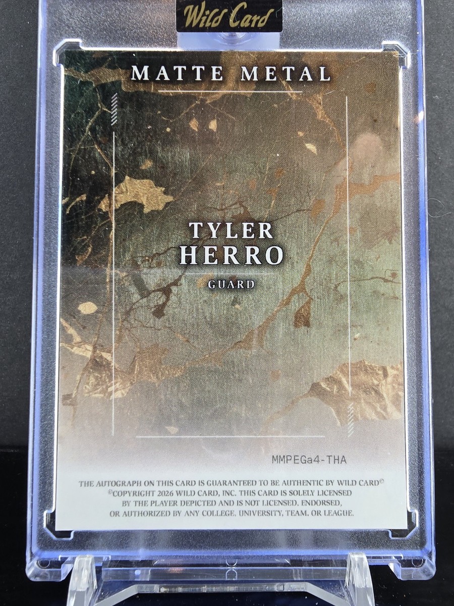 Tyler Herro rookie auto /99シリ Tyler Herro 2019 Immaculate #126 Rookie Patch Auto /99 Price Guide