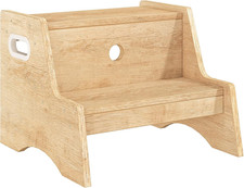 Wooden Step Stool, Two Step Stools Toddler for Potty Training, Kids Step