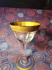 VINTAGE TIFFIN FRANCISCAN 24k GOLD ENCRUSTED RIM CRYSTAL DRINKING GLASSES. — photo 7
