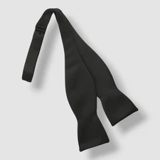 Ryan Seacrest Distinction Men's Black Silk Solid Self-Tie Bow Tie