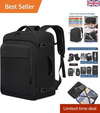 Travel-Ready 44L Cabin Backpack - Durable Design with Trolley Sleeve & Straps