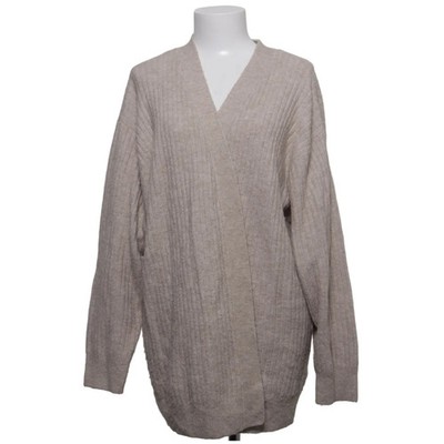 H&M, Strickjacke, Damen, Größe: M, Beige, Acryl/Elasthan/Polyester/Wolle #CeP
