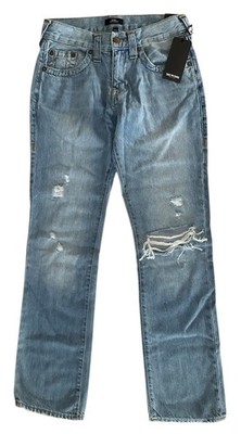 True Religion Men's RICKY Relaxed Straight Jeans Size 29 Dream Maker Light Wash