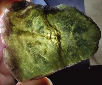 Large 2.5'' Transparent Silvery Green Muscovite Mica Book: Haddam CT