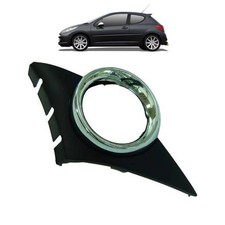 Gitter Blende Stoßstange für PEUGEOT 207 vorne rechts Chrom/Schwarz 05-09 Sport