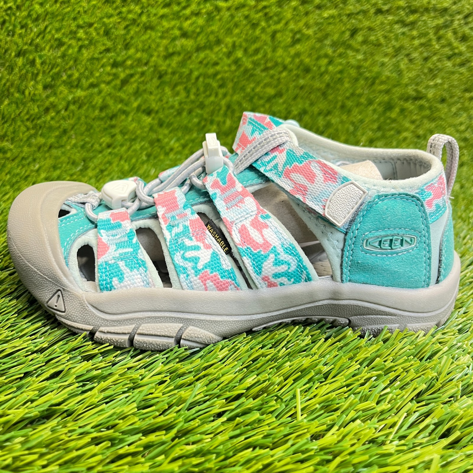 Sandali Keen Newport H2 da ragazzo taglia 1 anno blu rosa grigio spiaggia passeggio outdoor escursionismo