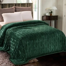 Flannel Fleece King Size Blanket for Bed, Soft Fluffy Velvet Bedspread Coverl...