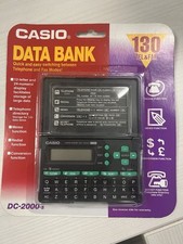Casio Data Bank DC 2000-S Digital Diary Telephone Directory Memo Organizer Vtg