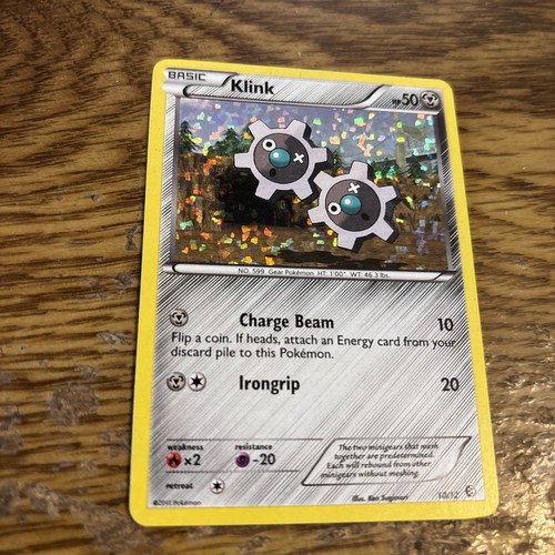 Pokemon Card: Klink 10/12 Holo Promo Mc Donald's Collection 2011