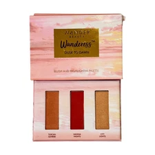 Wander Beauty Wanderess Dusk to Dawn Blush and Highlighter Palette 3 Shades NEW
