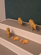 Vintage Britains Farm Animal Jersey Cow Calf Bull Nose Ring X 5 Bundle 1:32