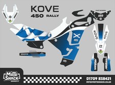 Kove 450 Rally Swoosh Graphics Kit - Decal Stickers - Scottish Flag Scotland