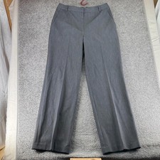 NWT Brooks Brothers 346 Dress Work Pants Straight Leg Gray Womens 8 Mid Rise