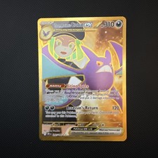 POKEMON TCG - DESTINED RIVALS - TEAM ROCKET'S CROBAT EX 242/182 GOLD HYPER RARE