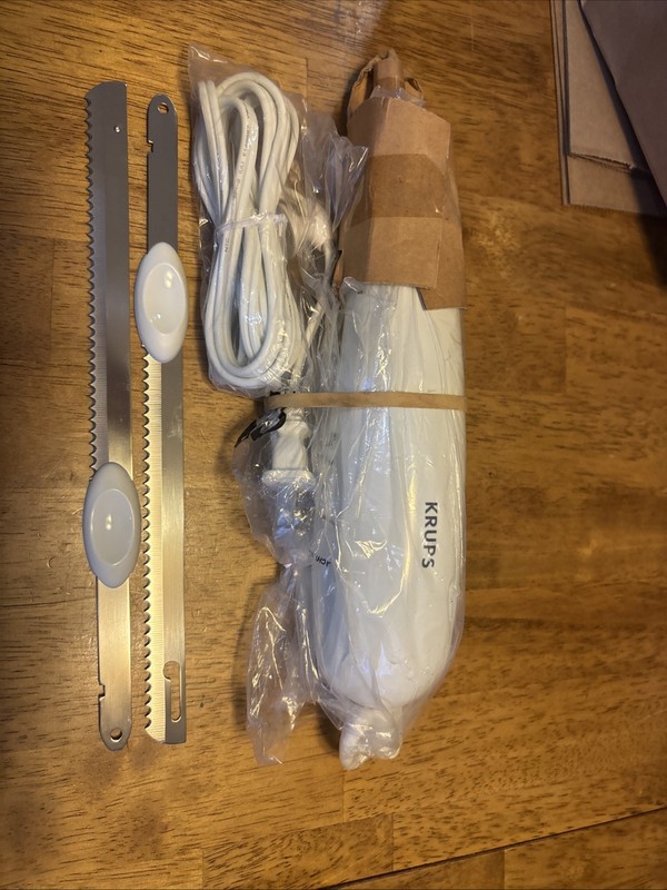 New OpenBox Krups Optislice Electric Knife Model 371 Slice Carve Meat Self Sharp