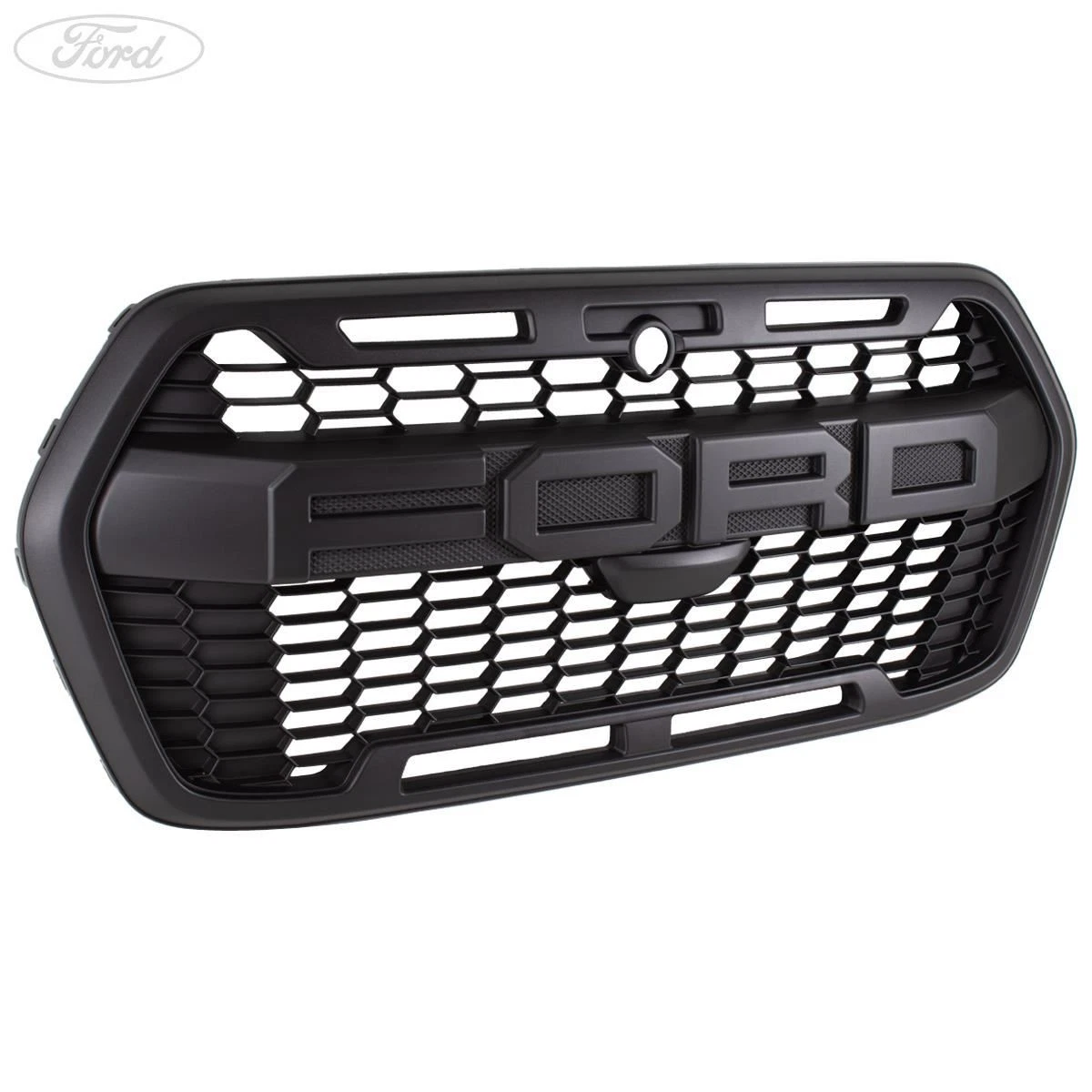 Kühlergitter ABS Schwarz DM Autoteile Kühlergrill Für Ford Fiesta VI Facelift 2013-2016 - Schwarz Ford Ersatzteile
