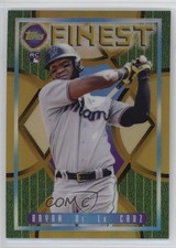 2022 Topps Finest Flashbacks Gold Refractor 32/50 Bryan De La Cruz #103 1ss3