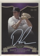 2012 Topps Tier One On the Rise White Ink 9/25 Drew Pomeranz #OR-DP Auto n1u