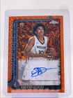 JOAN BERINGER 2025-26 TOPPS CHROME ROOKIE ORANGE GEOMETRIC RC AUTO 10/25
