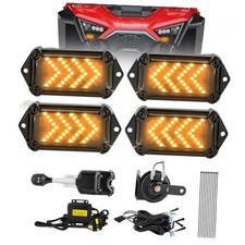 UTV Turn Signal Kit with 110dB Horn, Plug and Play, Pre-Wired UTV ATV Blinker