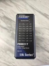 FOXBORO Invensys FBM217 Module, FBM 217 P0914TR 32 Input Voltage Monitor