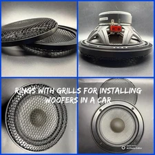 Stereo integrity TM8  , Aluminum Rings with Grills for Woofers Stereo Integrity