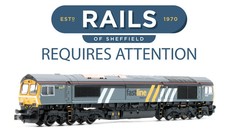 DAPOL 'N' GAUGE ND-125 FASTLINE FREIGHT CLASS 66 305 DIESEL LOCOMOTIVE